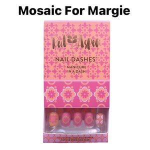 Red Aspen Dash Nails - Mosaic For Margie